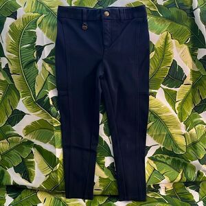 NWOT POLO Ralph Lauren Girls Navy Blue pull on jegging pants with belt loops